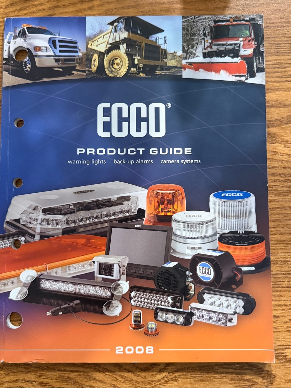 2008 ECCO Product Guide Catalog Warning Lights, Back Up Alarms, Camera Systems